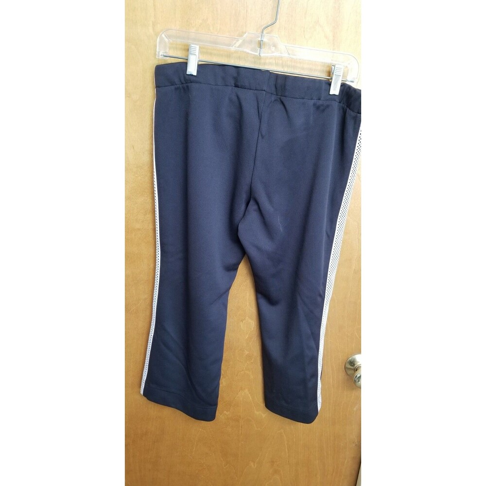 misses nike black capri athletic white netted side m